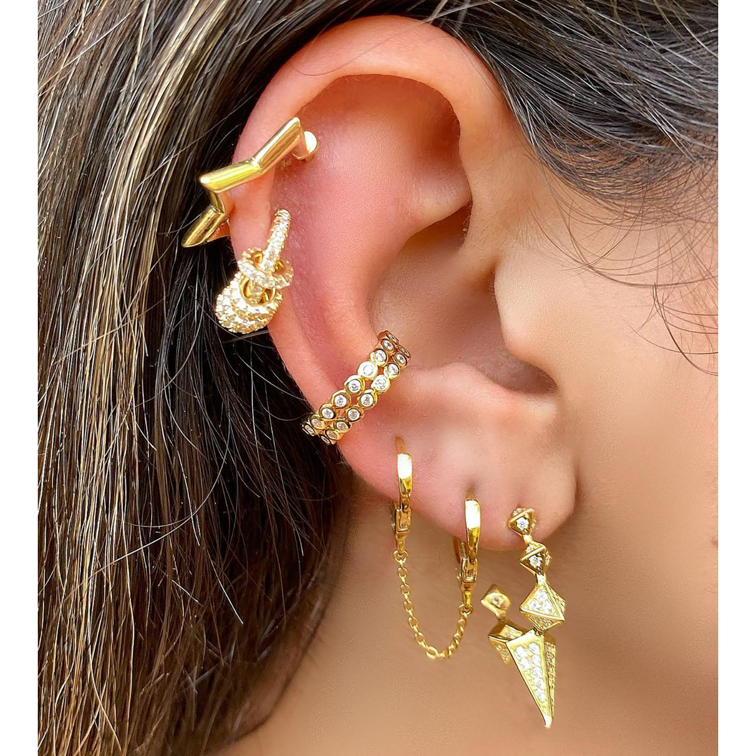 Spike Small-Tiny Hoop Earrings