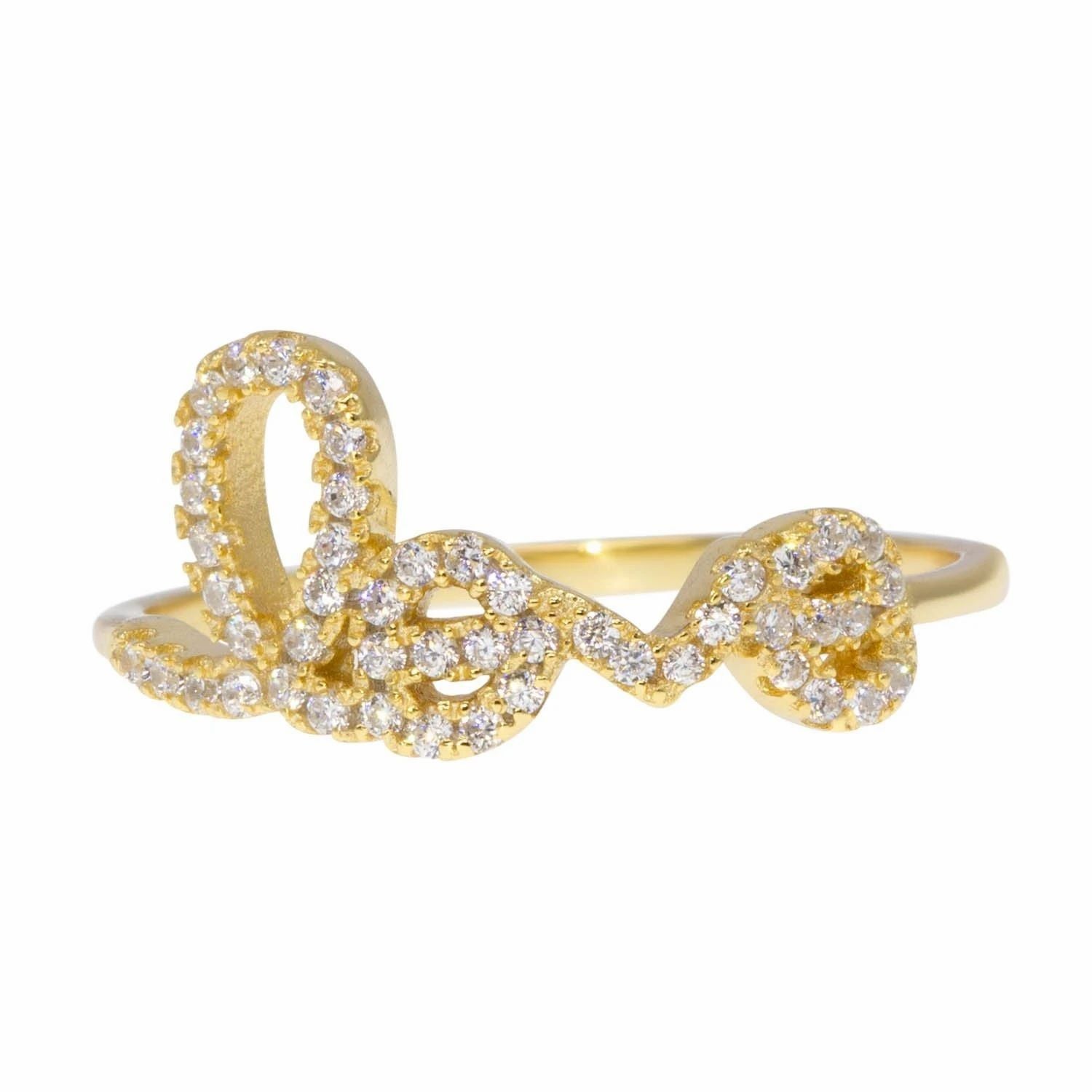 Love Letters Ring in Clear