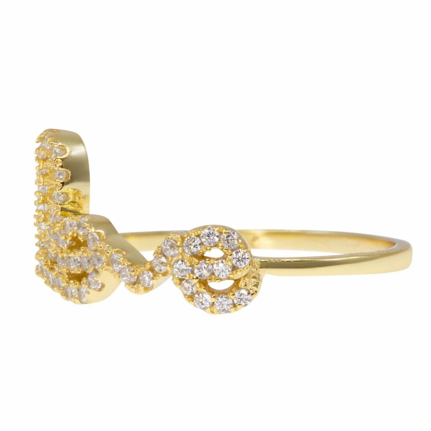 Love Letters Ring in Clear