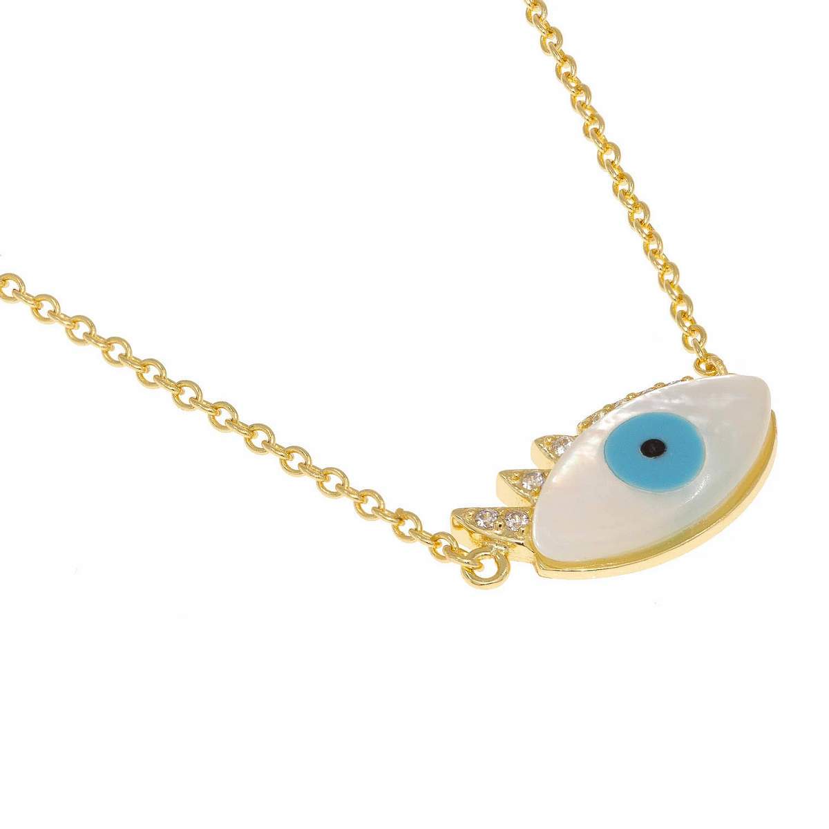 Evil Eye Lash Necklace