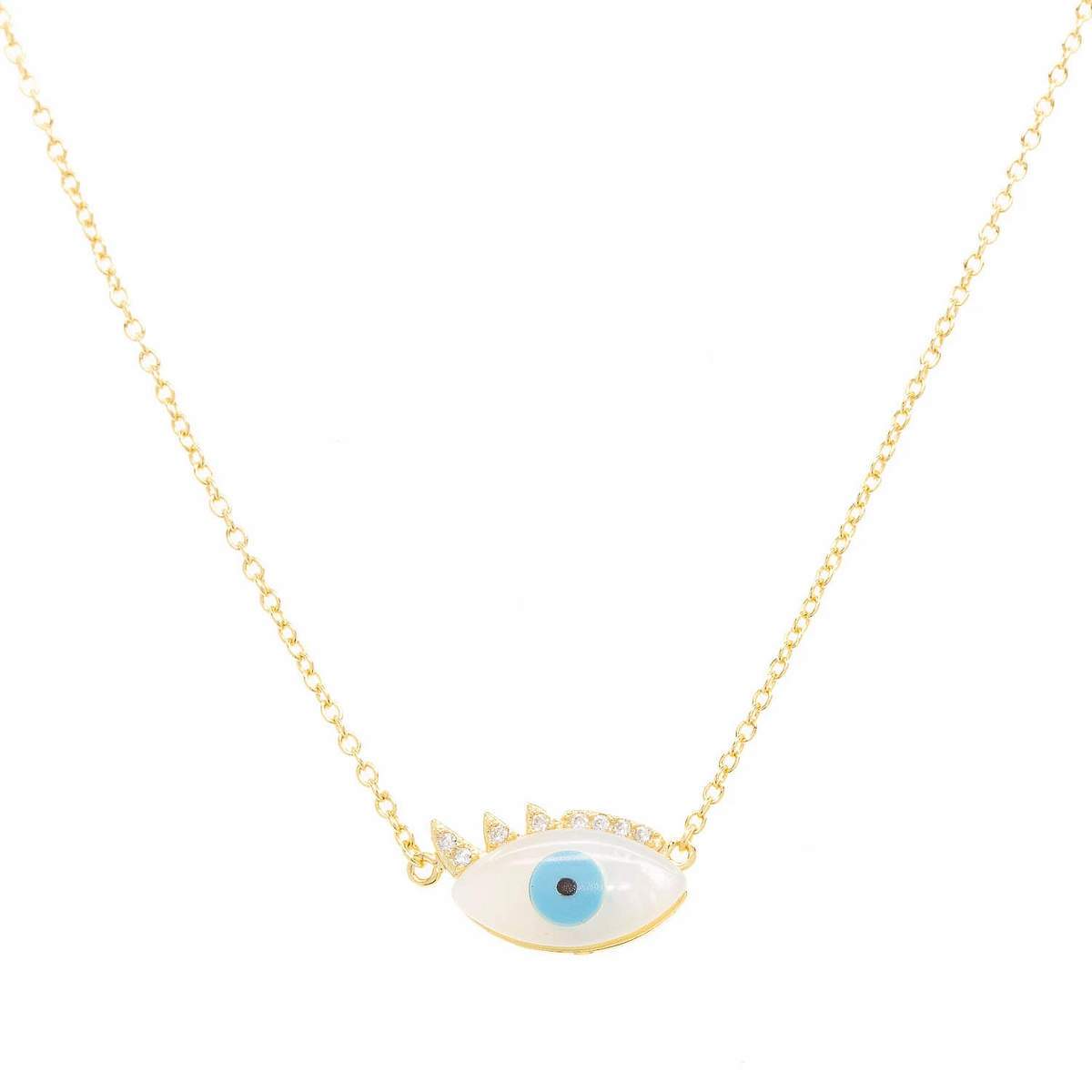 Evil Eye Lash Necklace