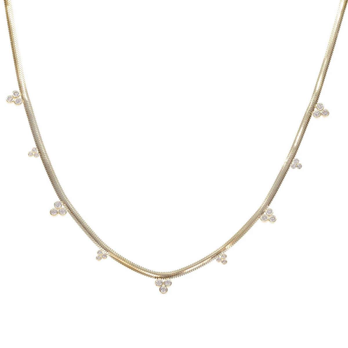 Crystal Dewdrop Bib Necklace