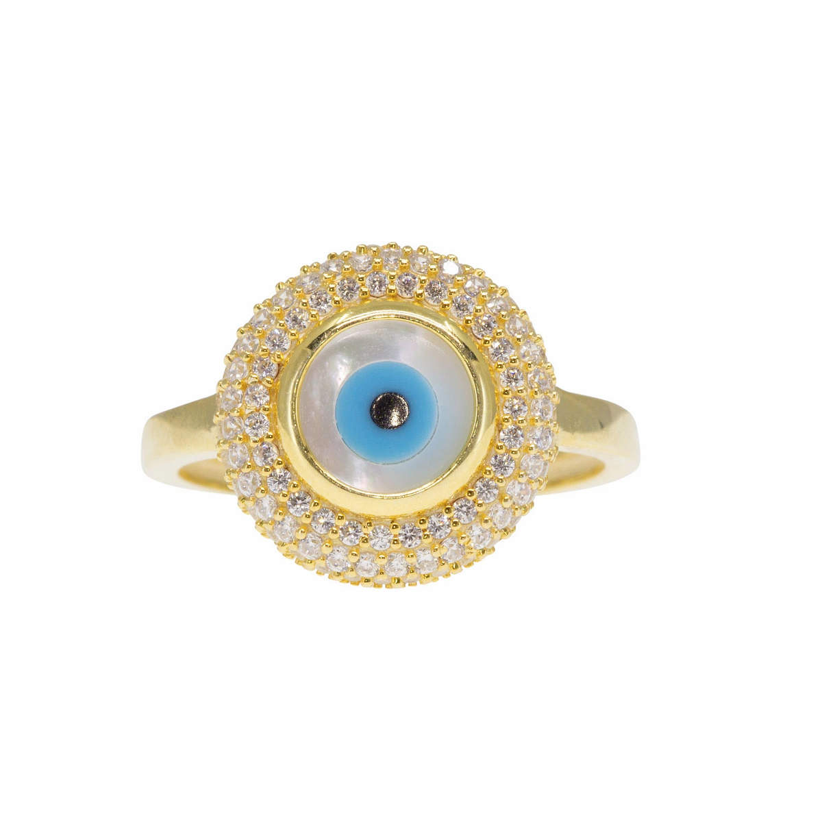 Turquoise evil on sale eye ring