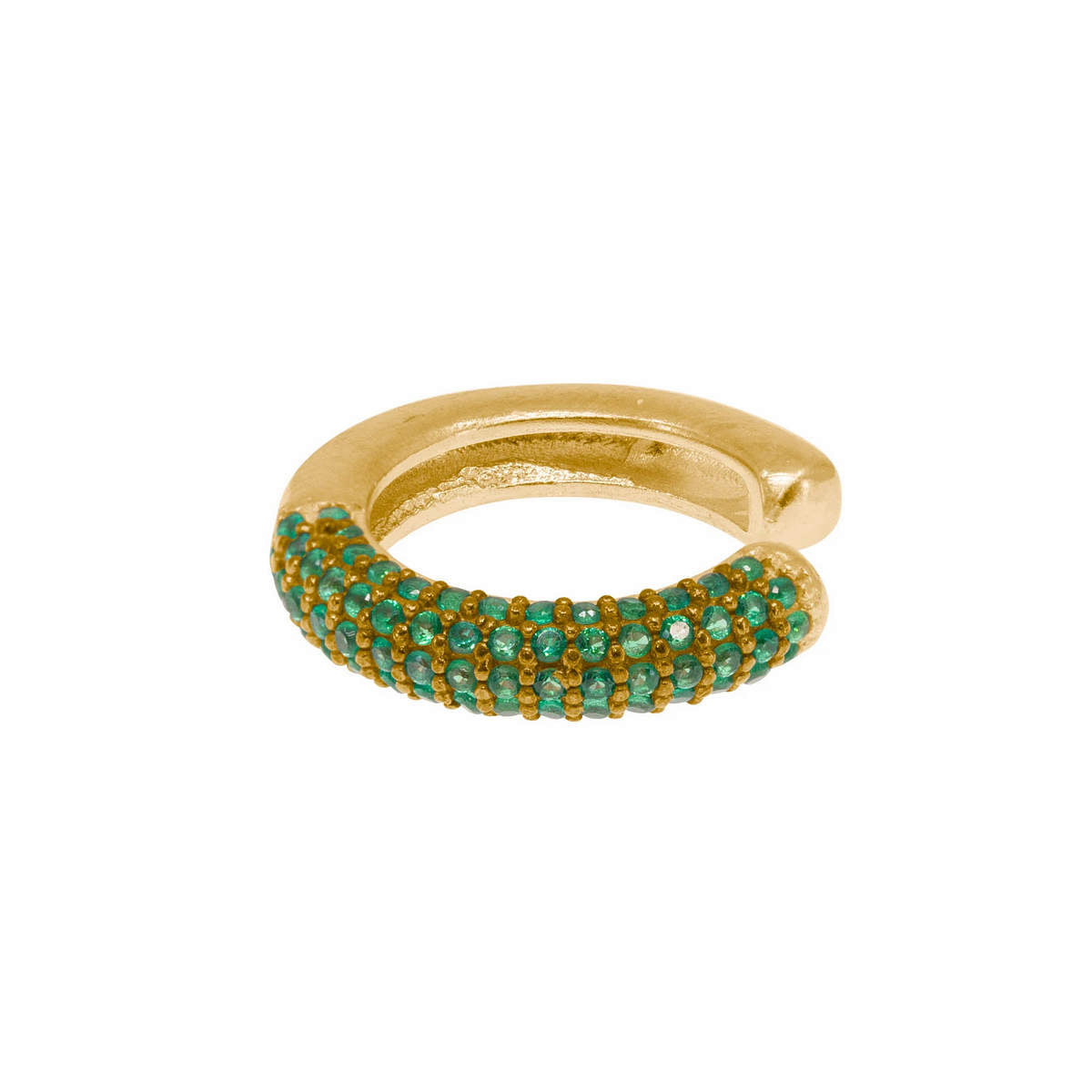 Illuminator Ear Cuff in Emerald