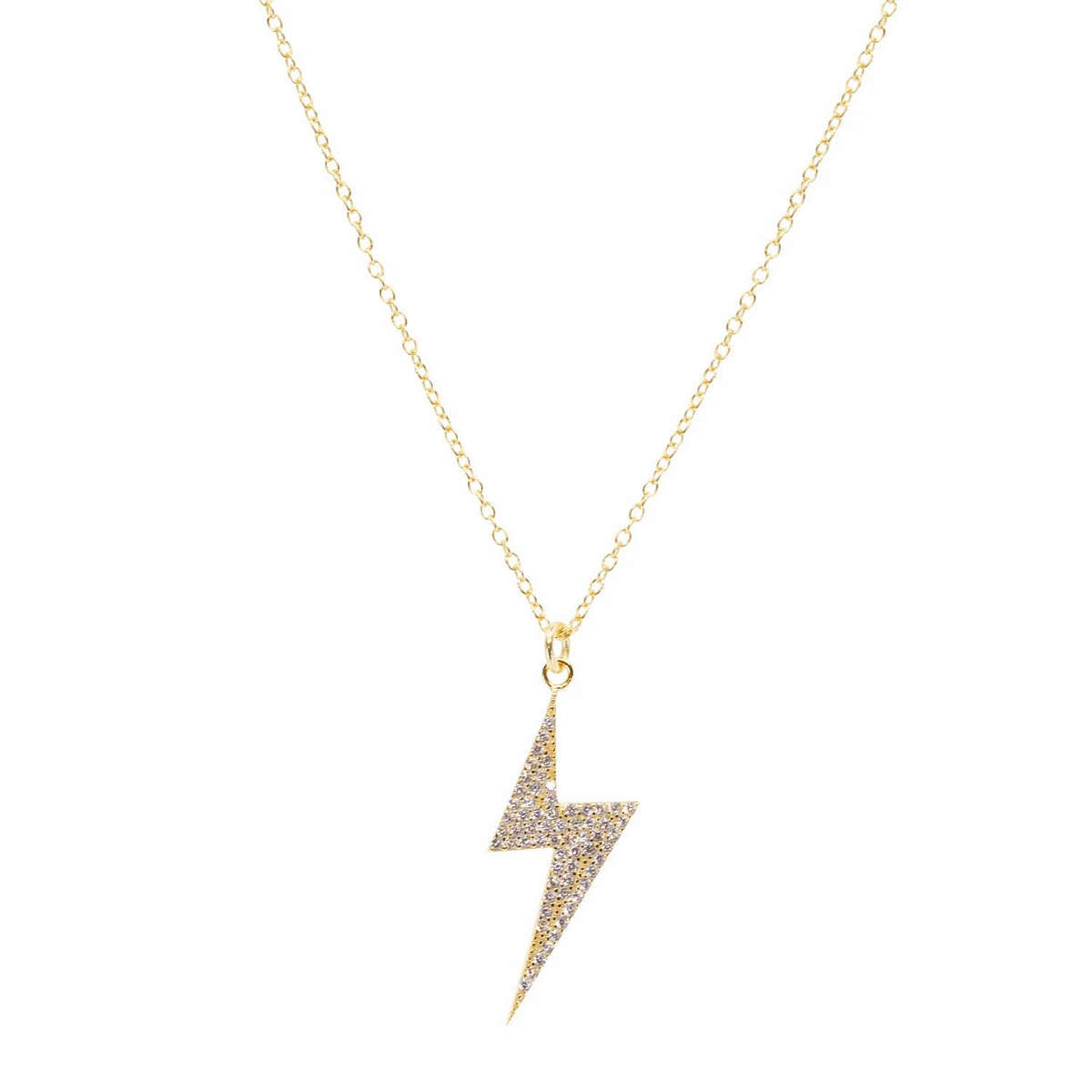 Vajra Crystal Bolt Necklace
