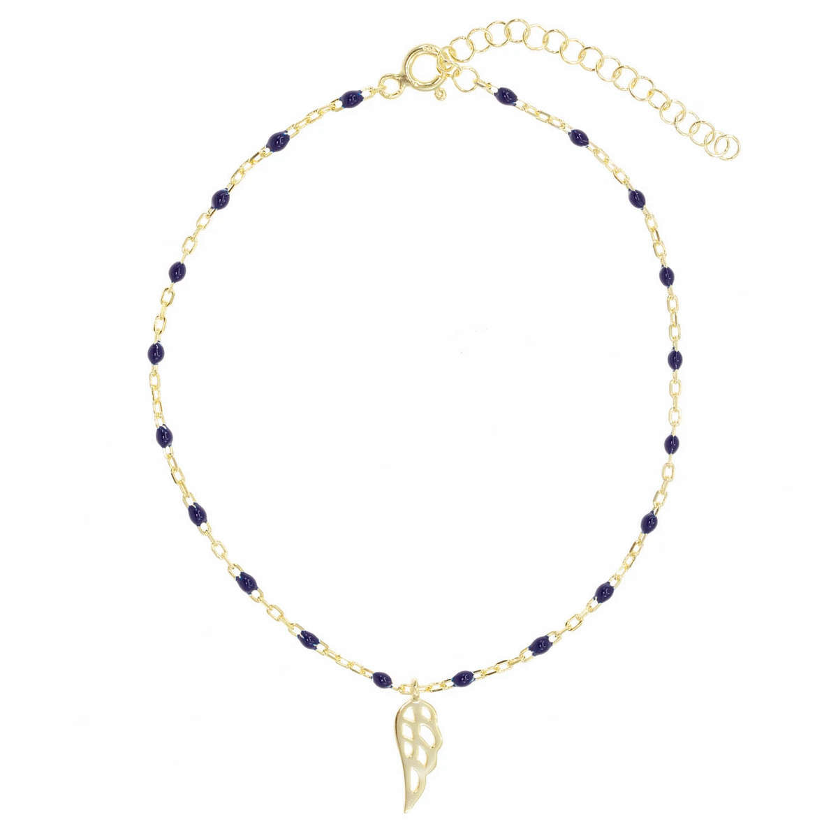 Mercury Rising Anklet in Midnight Navy