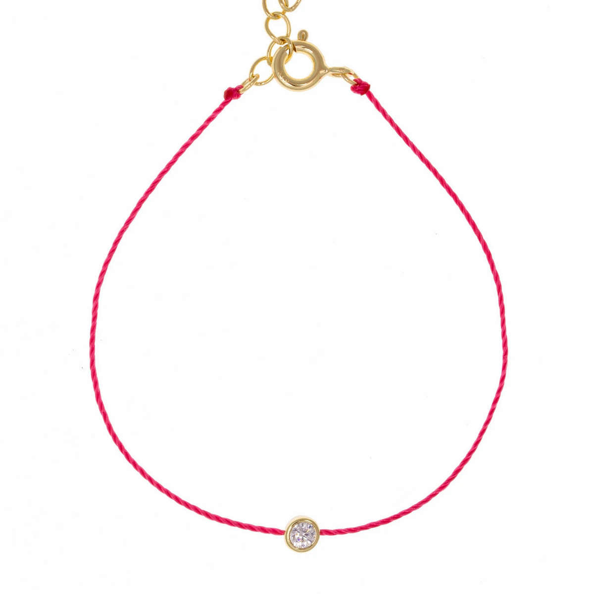 Girl Next Door Crystal Bracelet in Fuchsia