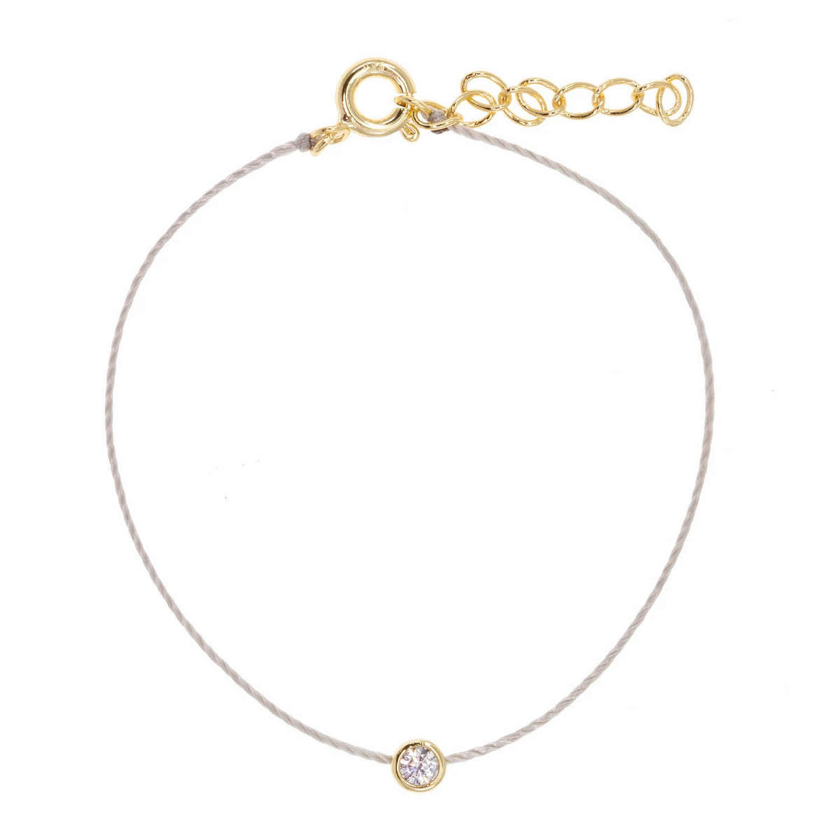 Girl Next Door Crystal Bracelet in Dove