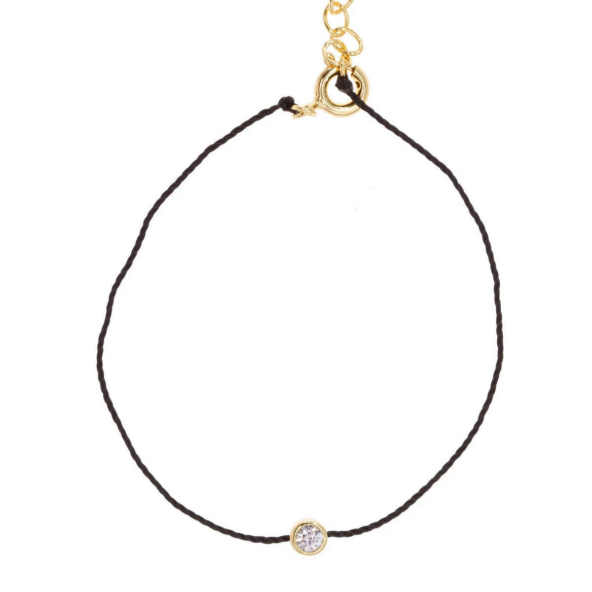 Girl Next Door Crystal Bracelet in Charcoal