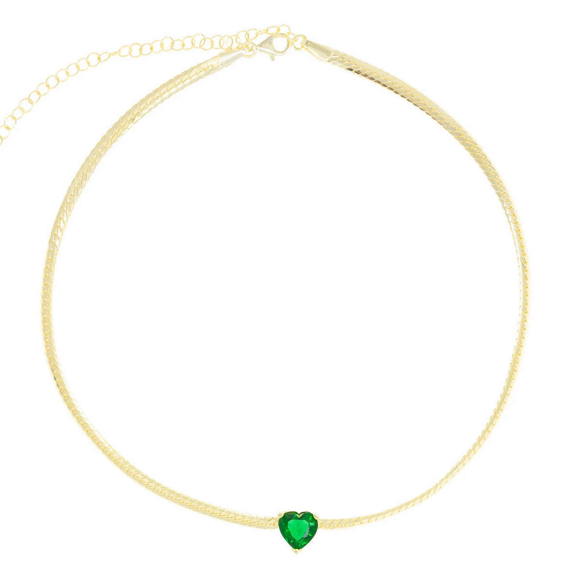 Oasis Emerald Heart Choker