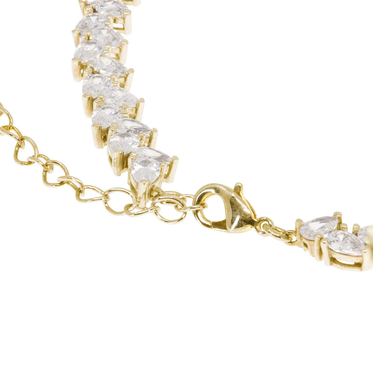 Pear Cut Crystal Choker