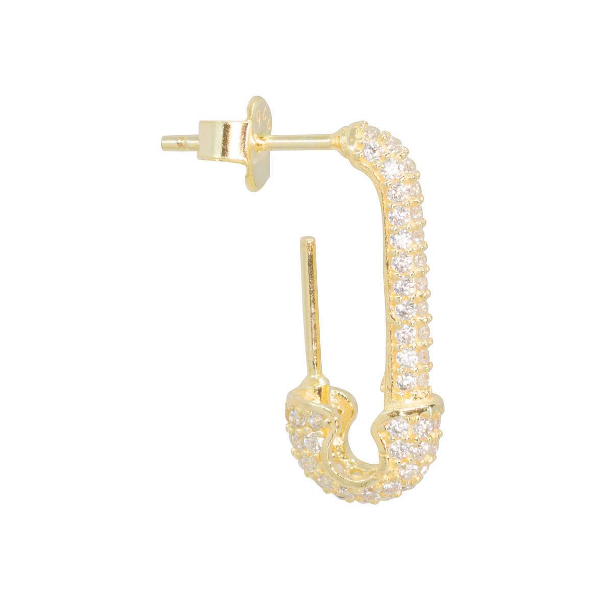Clear Safety Pin Stud