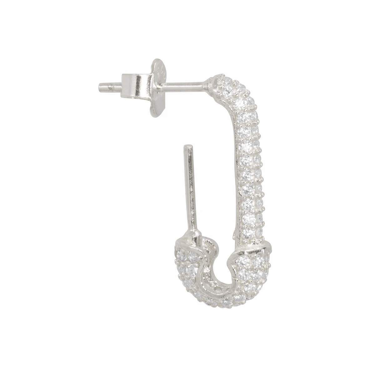 Clear Safety Pin Stud