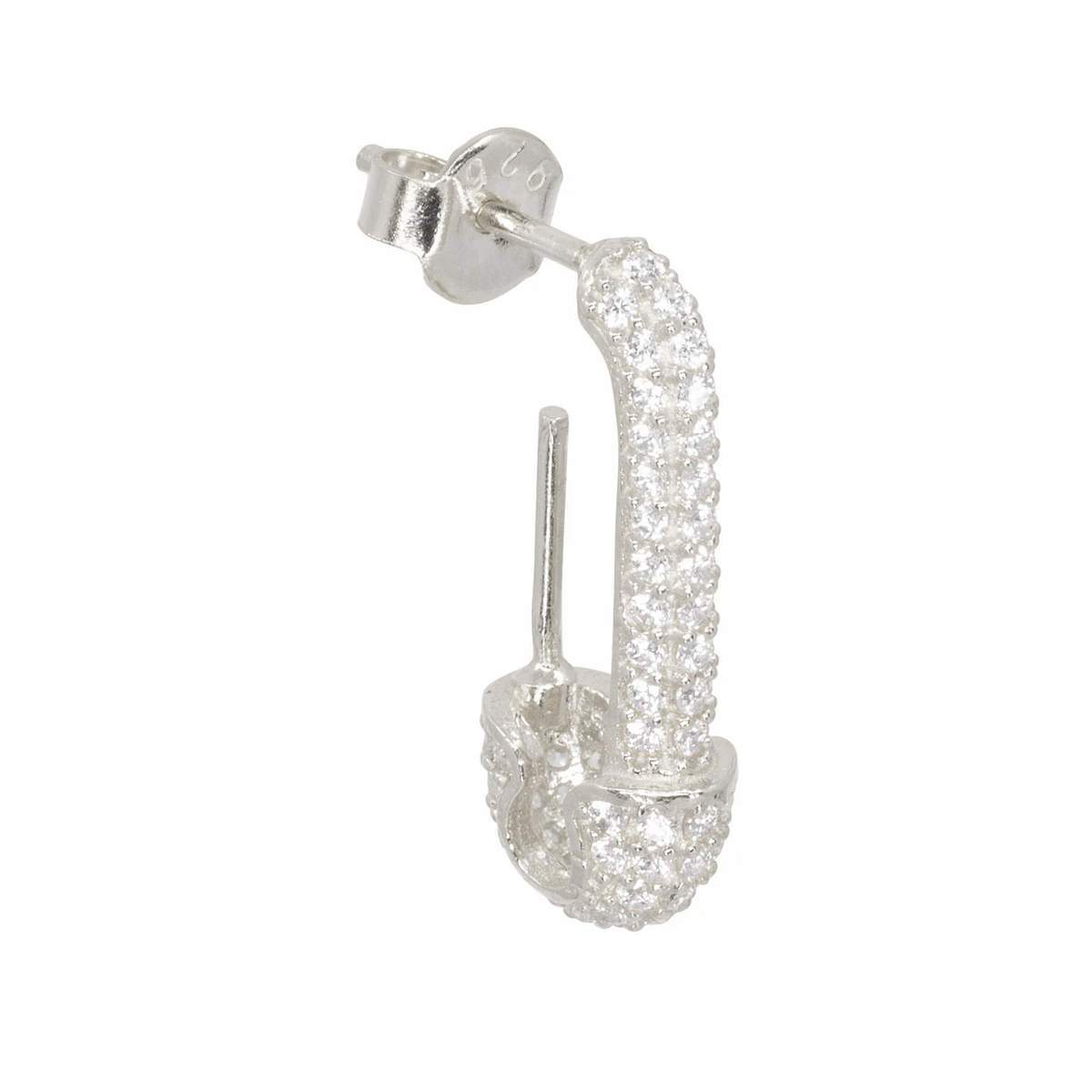 Clear Safety Pin Stud