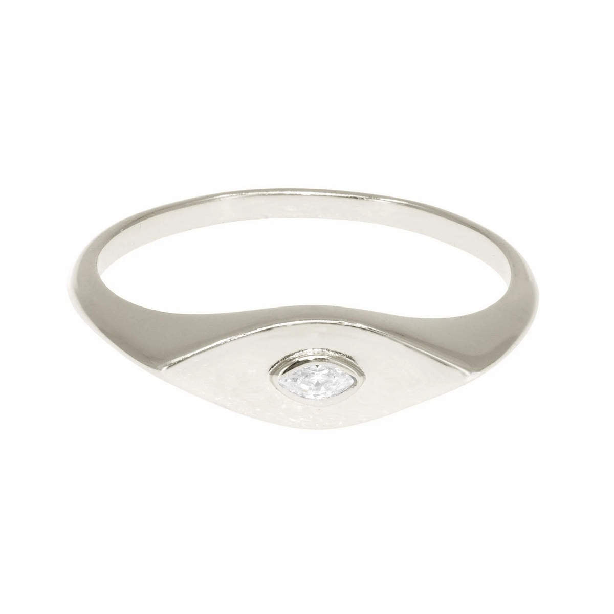 Minimalist Evil Eye Ring