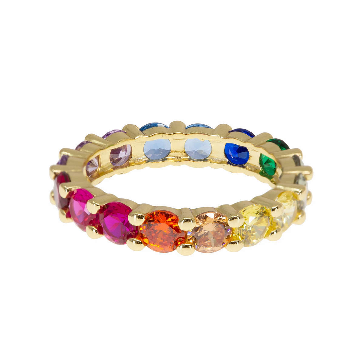 Rainbow infinity ring new arrivals