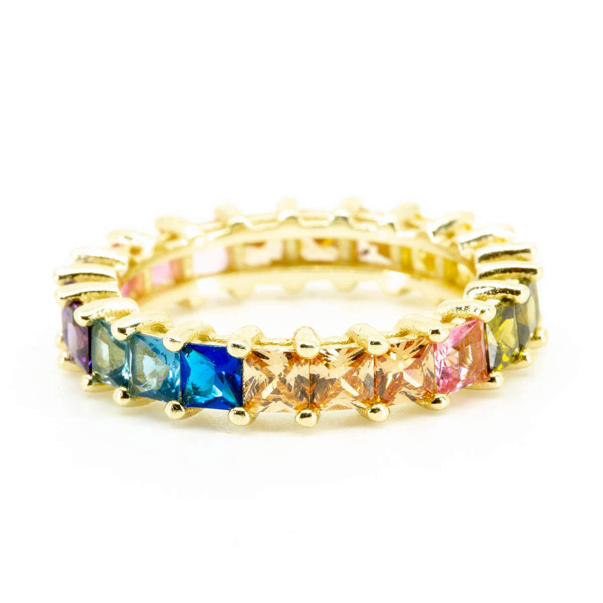 Rainbow infinity ring new arrivals