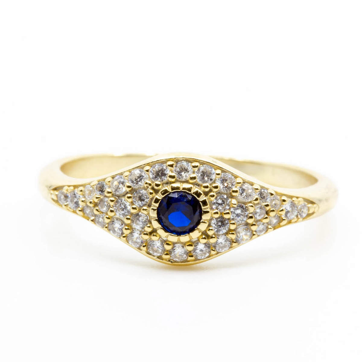 Sapphire Evil Eye Ring