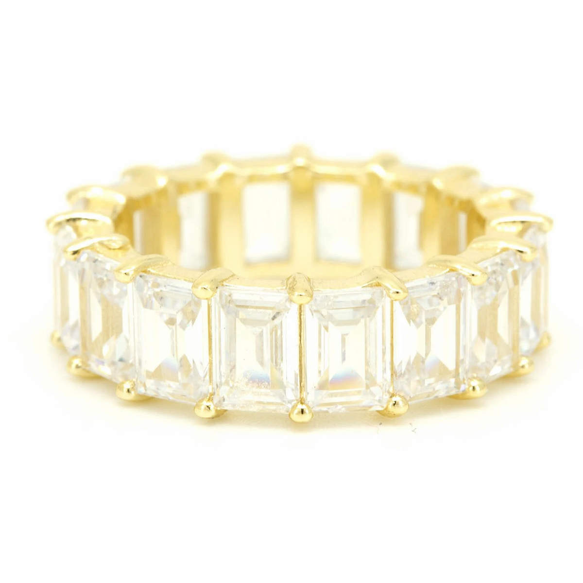Clear Emerald Cut Ring