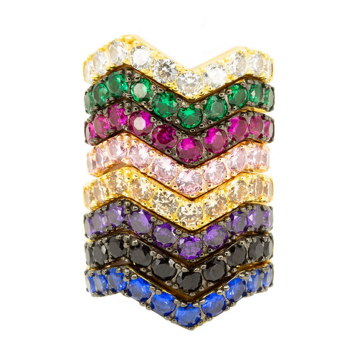 Amethyst Zig Zag Ring