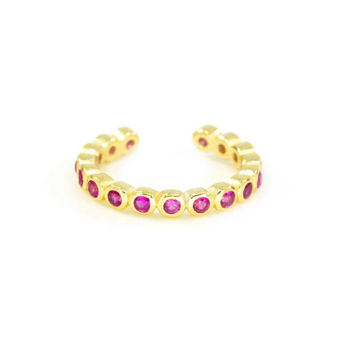 Halo Ear Cuff in Garnet