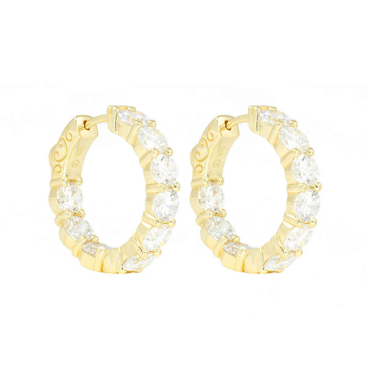 Small Round Clear Hoops