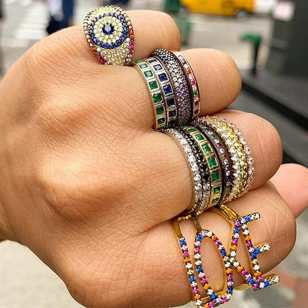 LOVE Rainbow Ring
