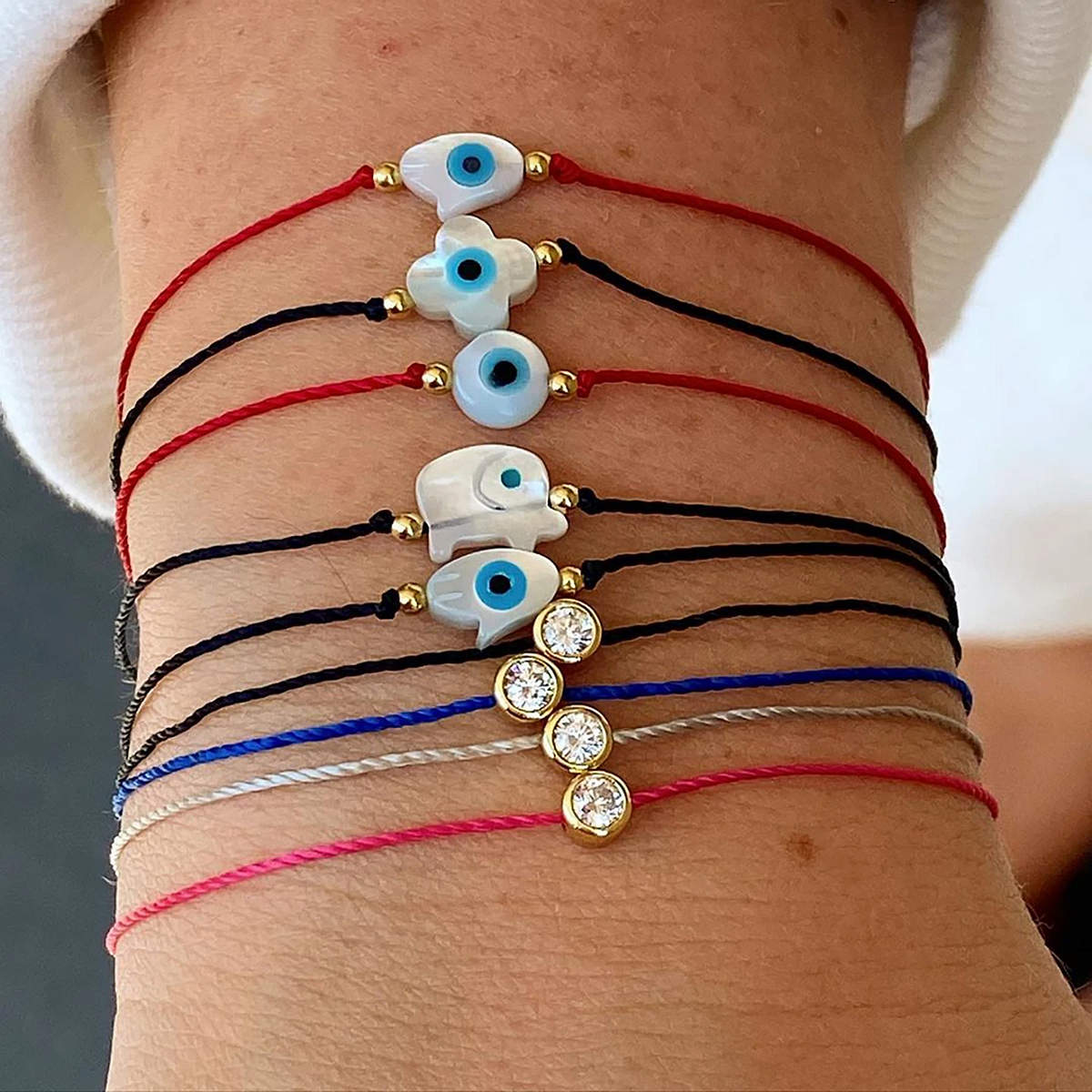 Girl Next Door Crystal Bracelet in Dove