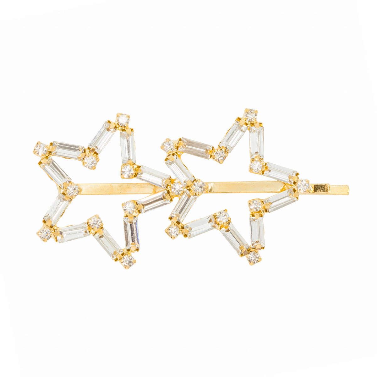 Double Star Crystal Hairpin