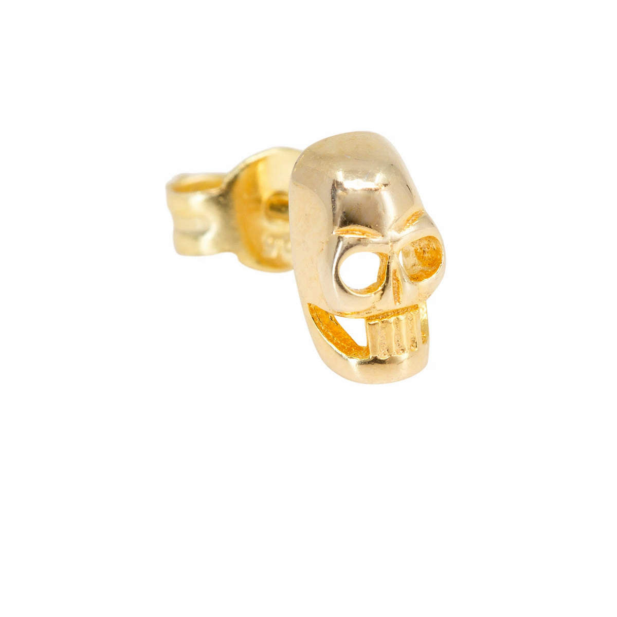 Golden Skull Mini Stud