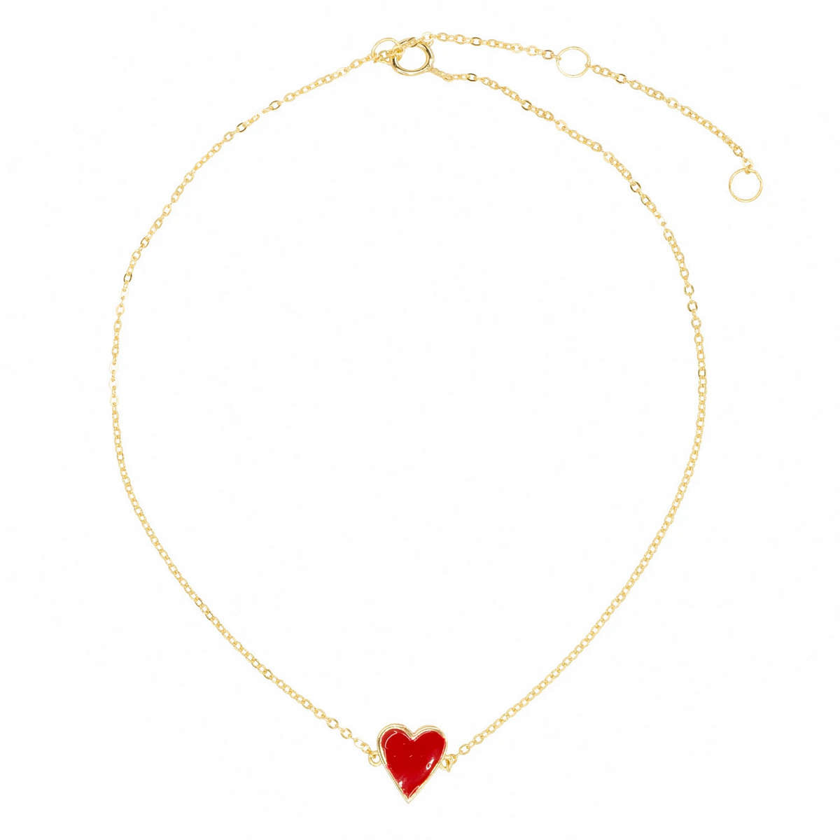 One Love Anklet in Red