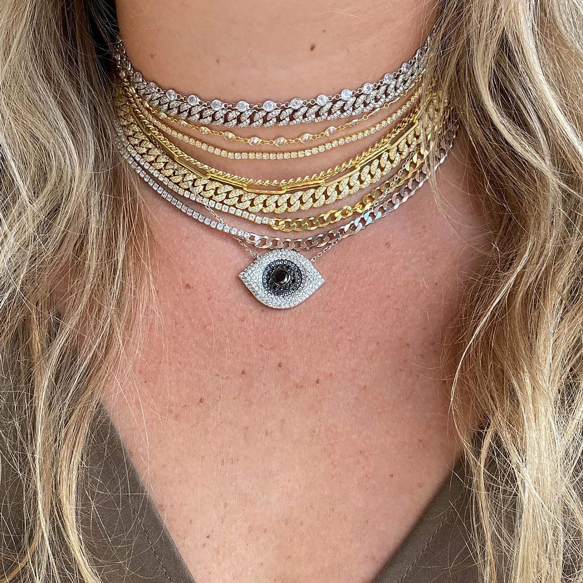 Crystal Twist Adjustable Choker