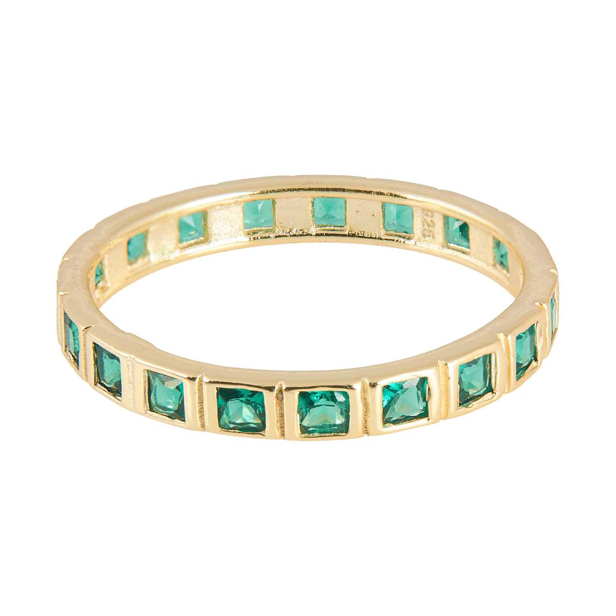 Square Band in Emerald