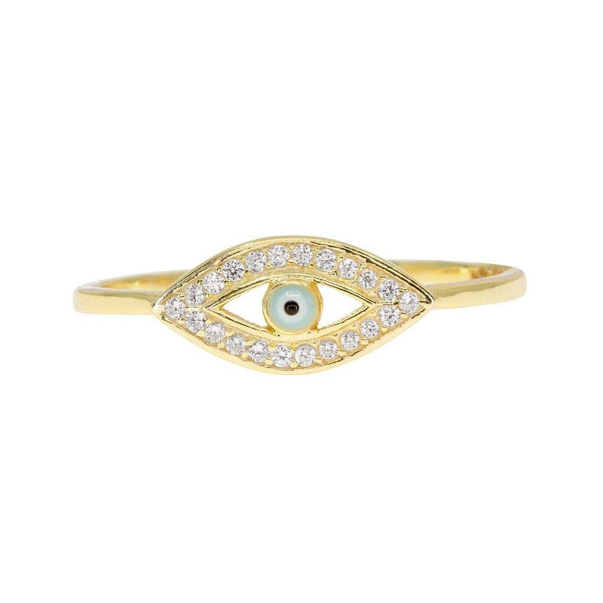 Evil Eye Pave Ring