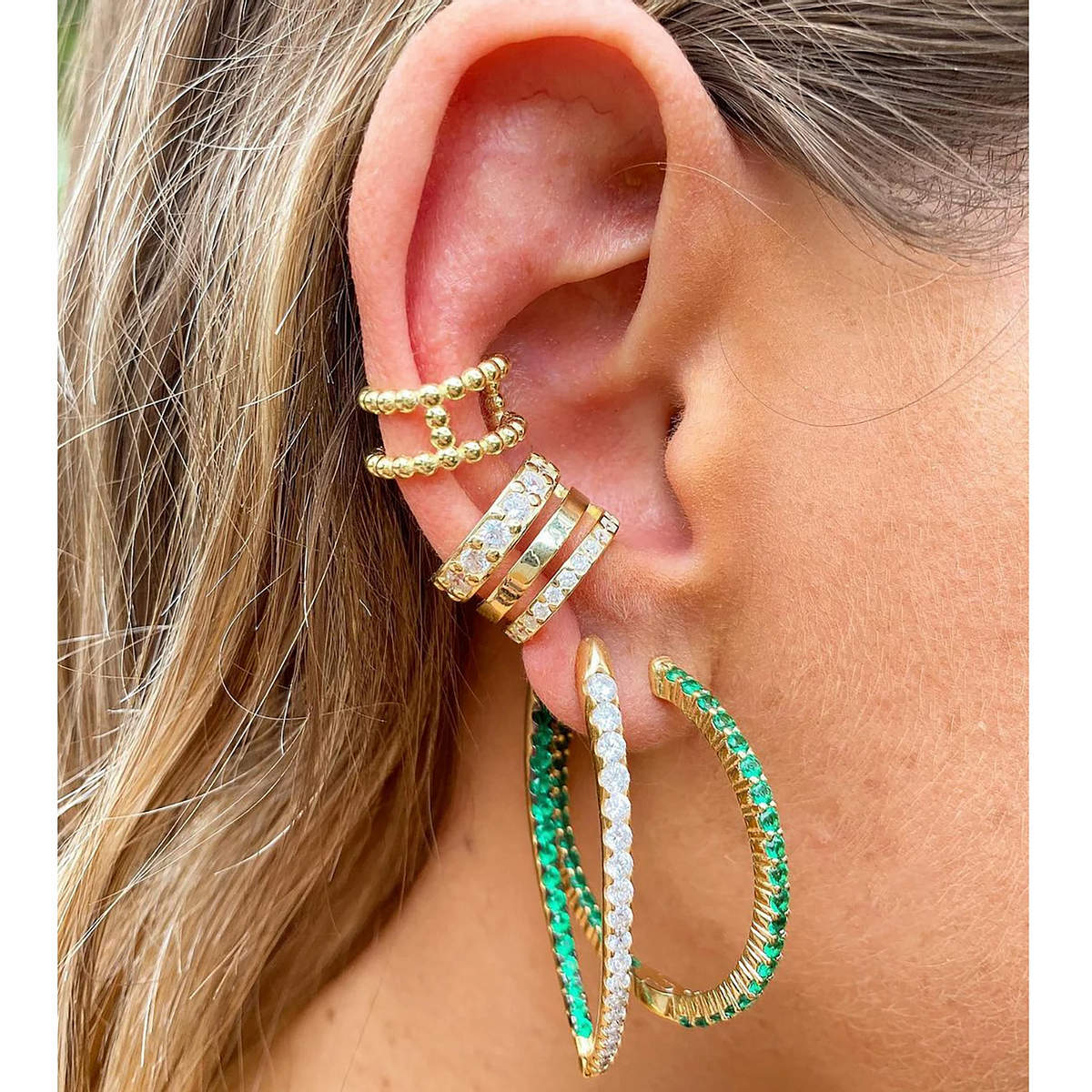 Extra Glam Double Band Ear Cuff
