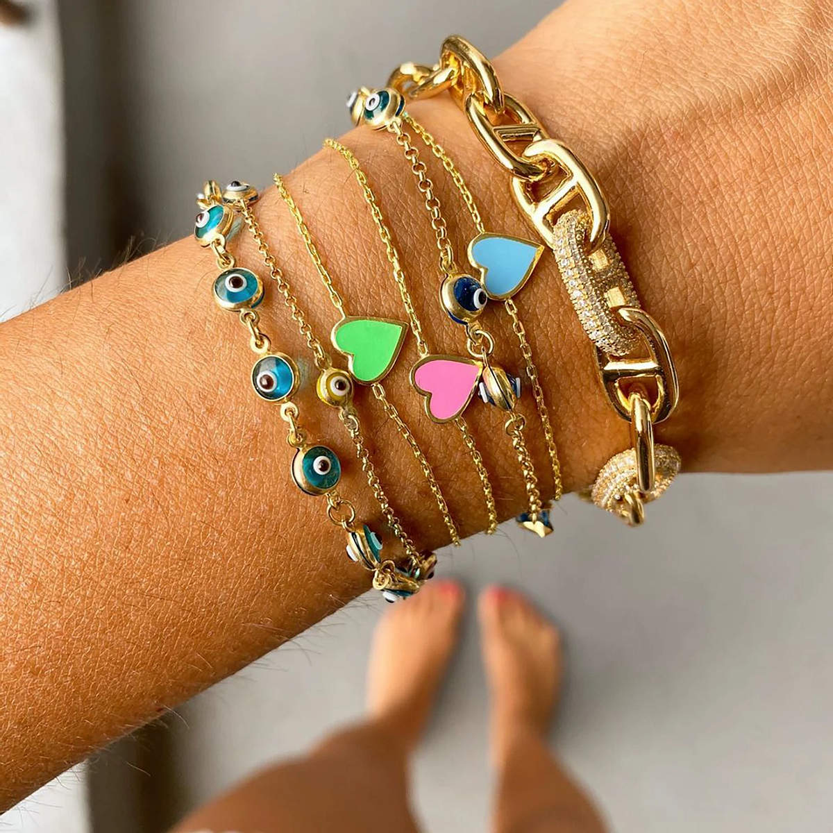 One Love Bracelet in Green