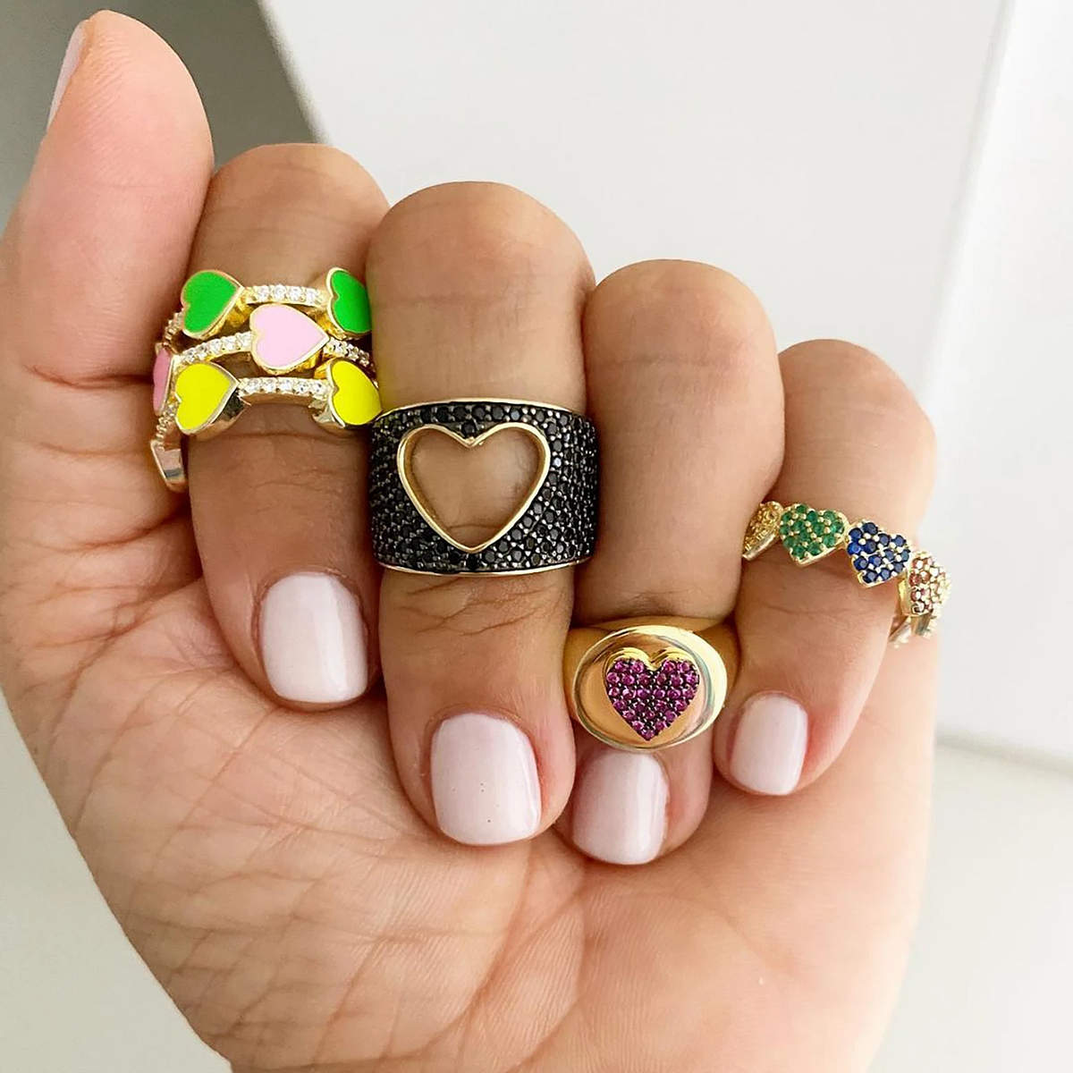 Love After Love Ring in Jet Black