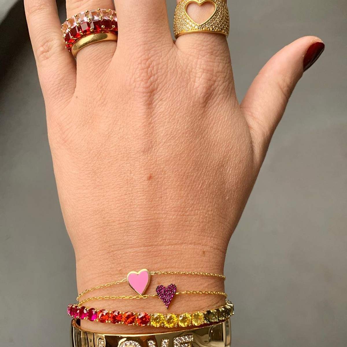 One Love Bracelet in Pink