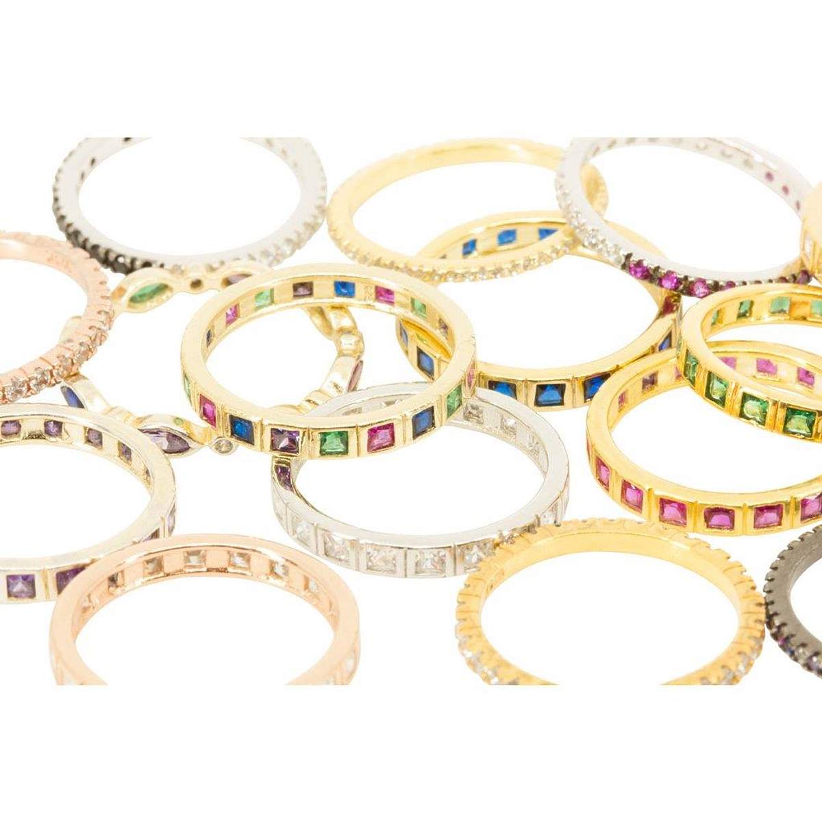 Square Band in Emerald