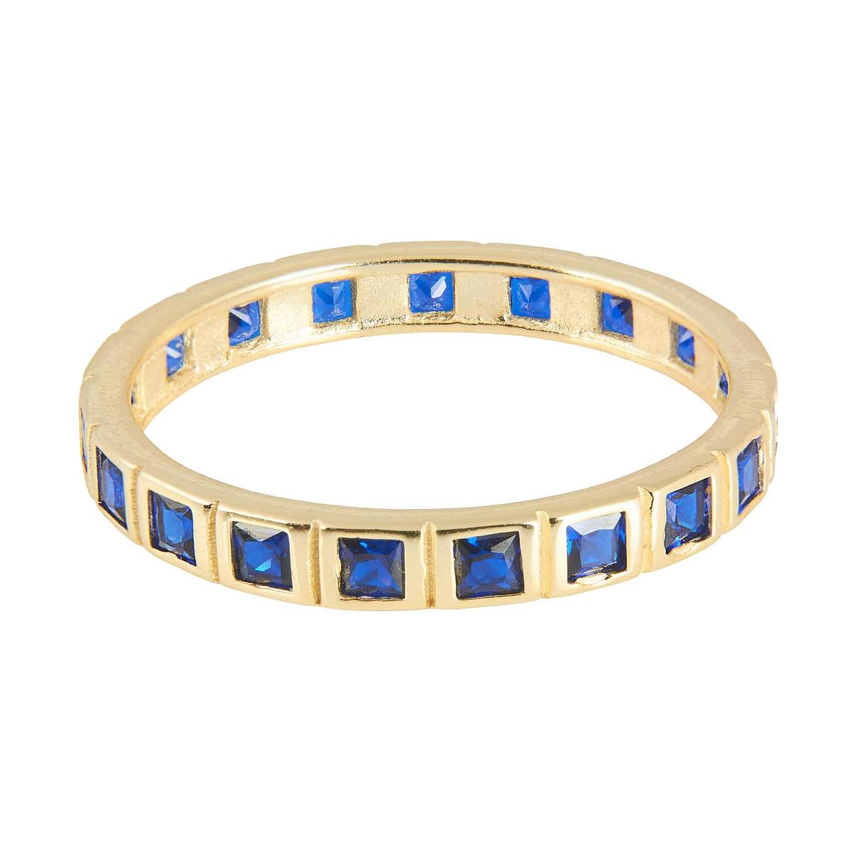 Square Band in Sapphire