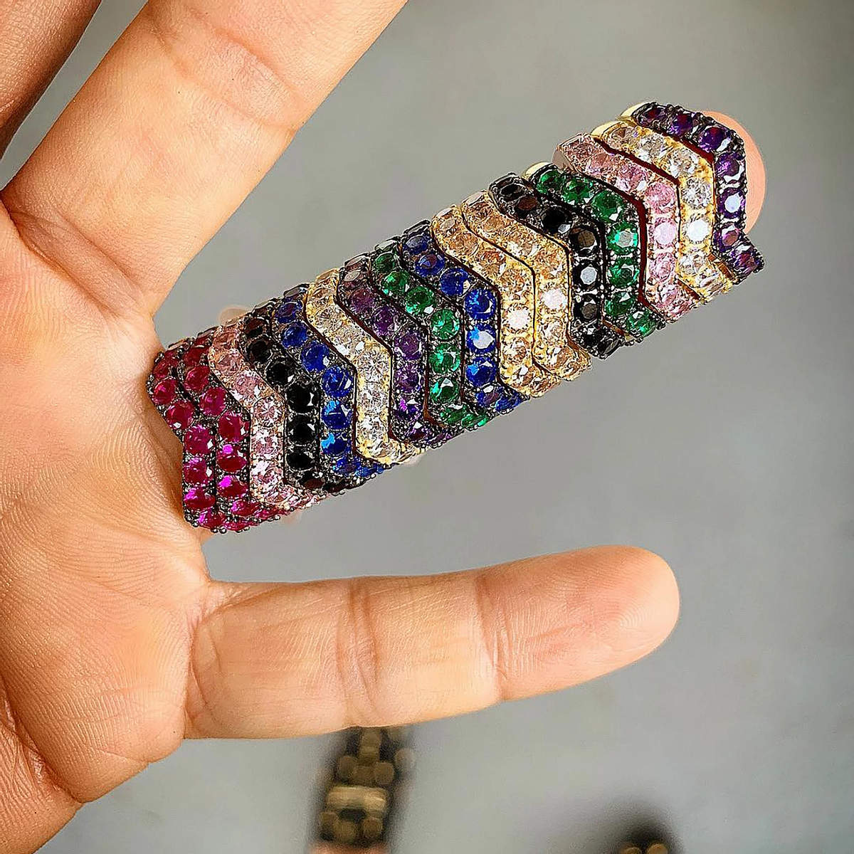 Amethyst Zig Zag Ring