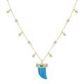 Tiger Tooth Necklace in Turquoise
