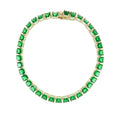 Square Emerald Tennis Bracelet