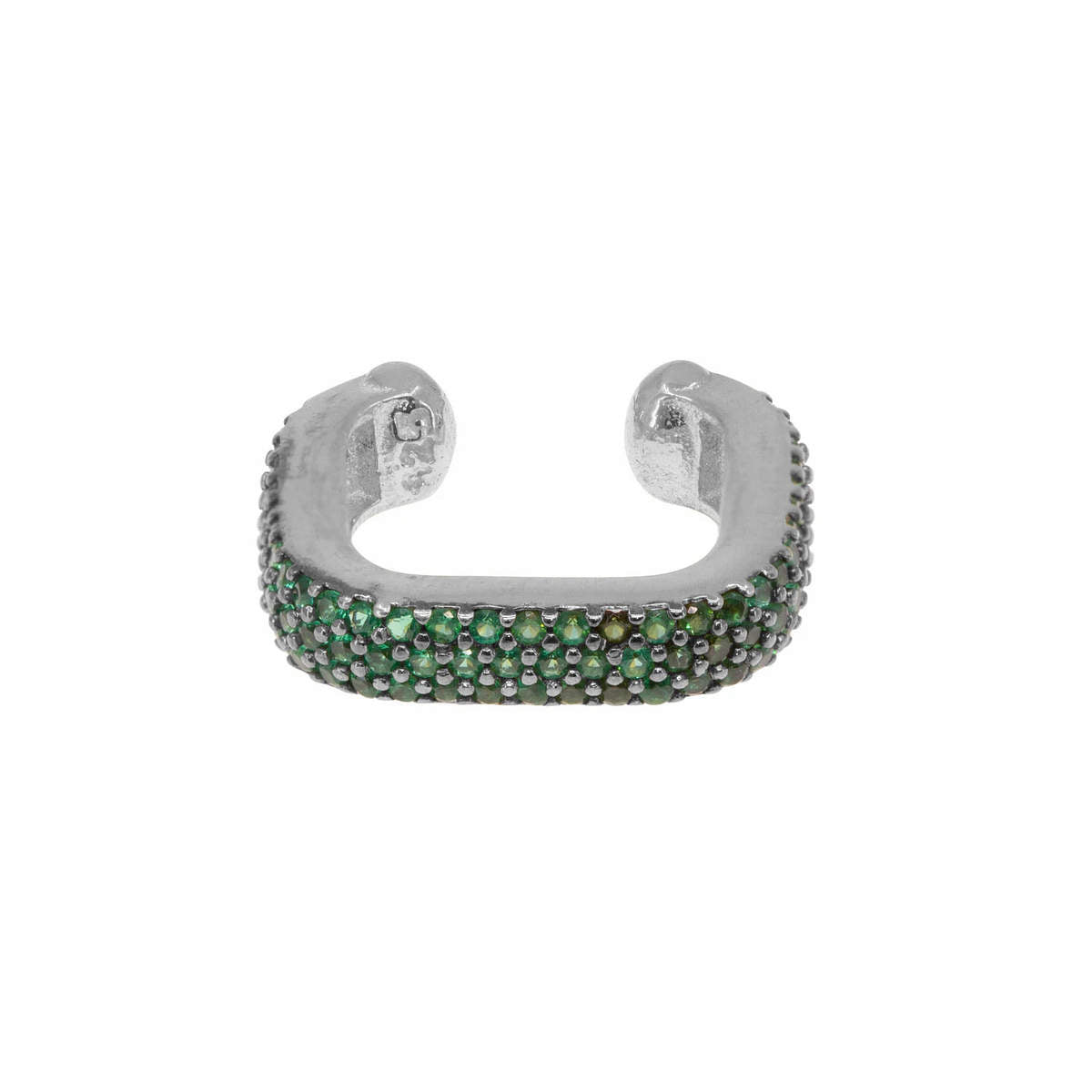Fascinator Ear Cuff in Emerald