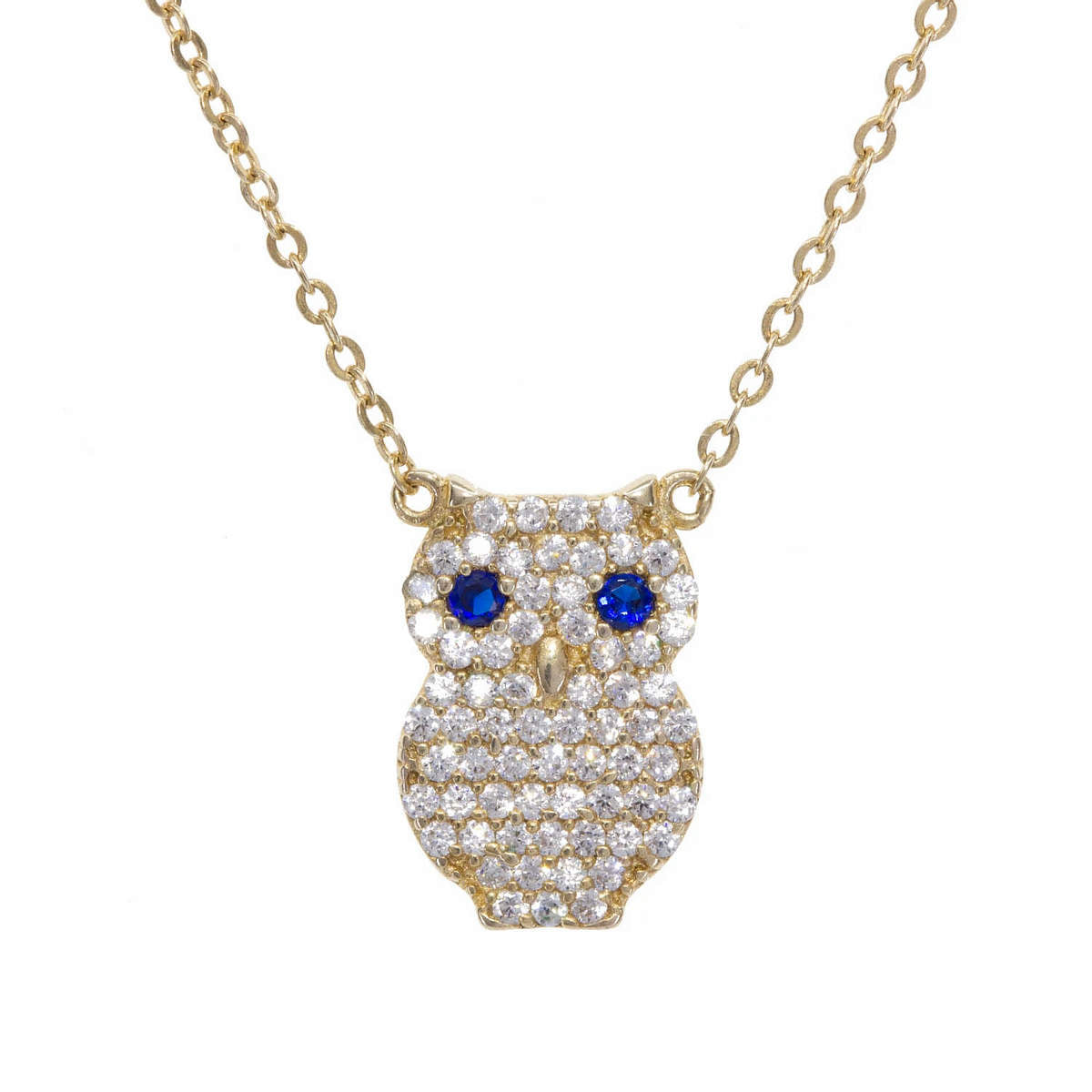 Noctua Crystal Owl Necklace