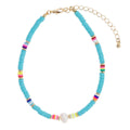 Pearl of the Ocean Anklet in Turquoise