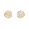 Crystal Meridian Earrings in Gold
