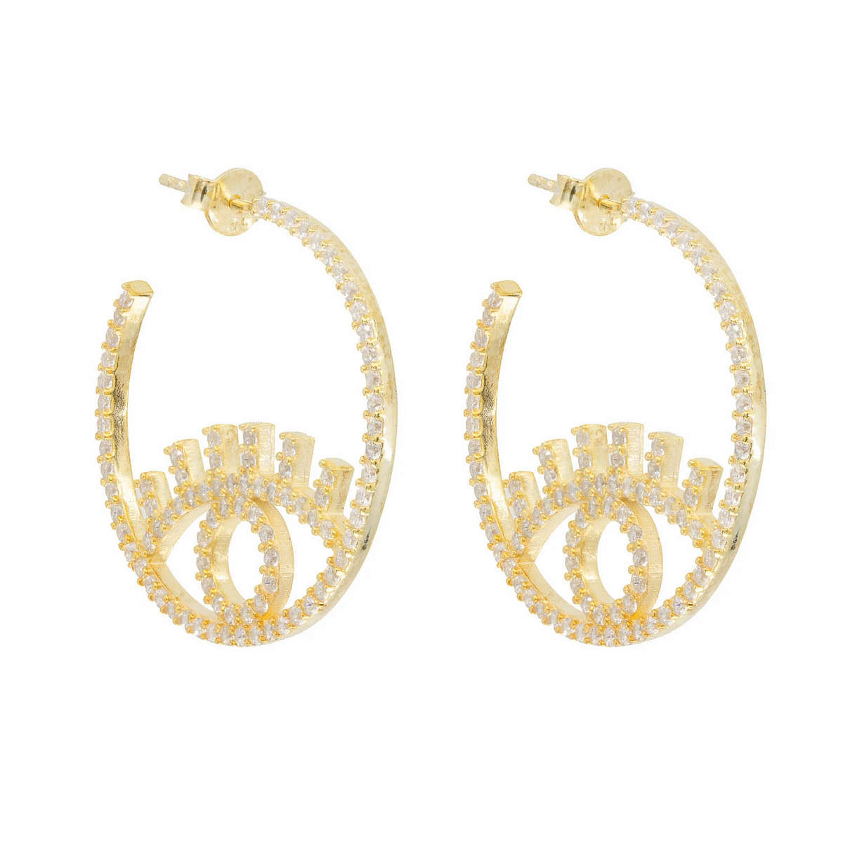 The Extra Set Statement Hoops in Gold