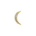 New Crescent Moon Stud in Crystal Clear