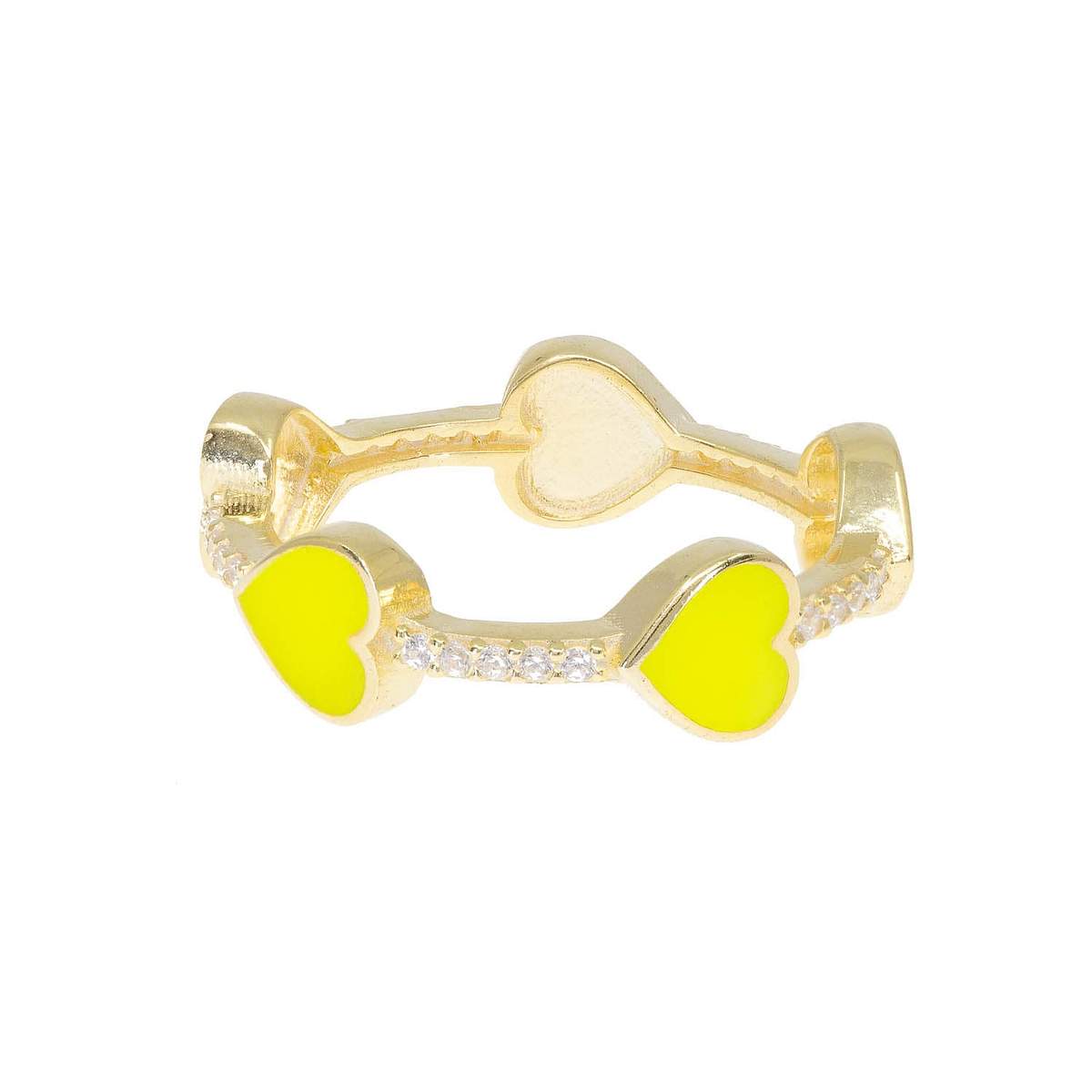 Love After Love Ring in Neon Yellow